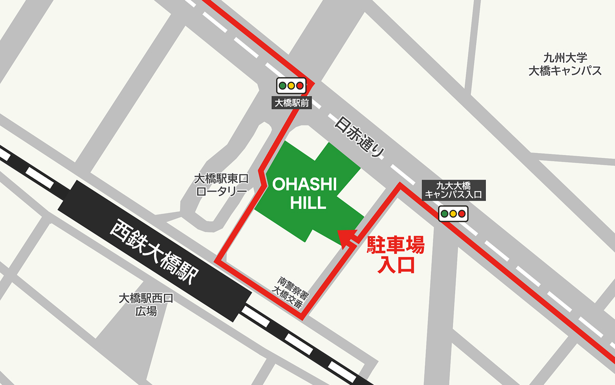 タイムスペースOHASHI HILL 駐車場